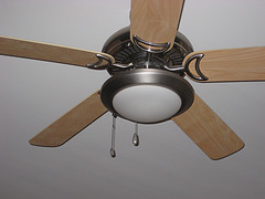 ceiling fan turned off